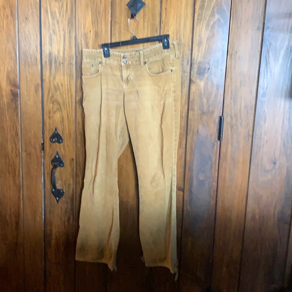 Bootcut caramel color corduroy pant
